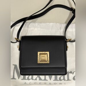 Max Mara MM leather crossbody bag